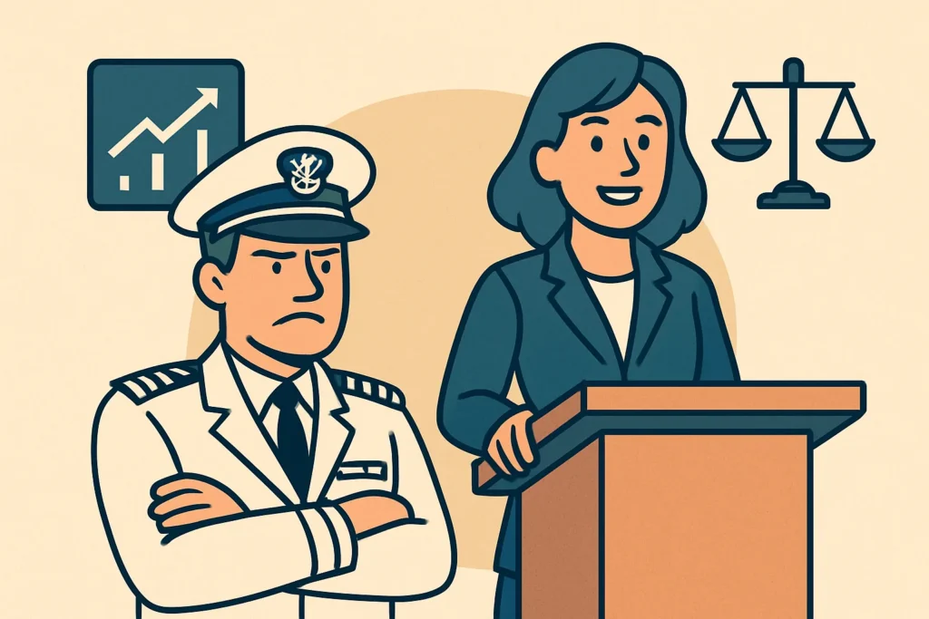 Zamina Kerivnycztva Vms Ssha Zvilnennya Kontradmirala Ta Pryznachennya Czyvilnoyi Kerivnyczi