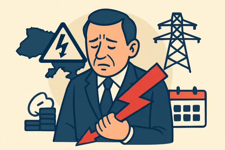 Mapa Kryz V Energetyczi Obshuky Udary Po Merezham I Grafiky Vidklyuchen