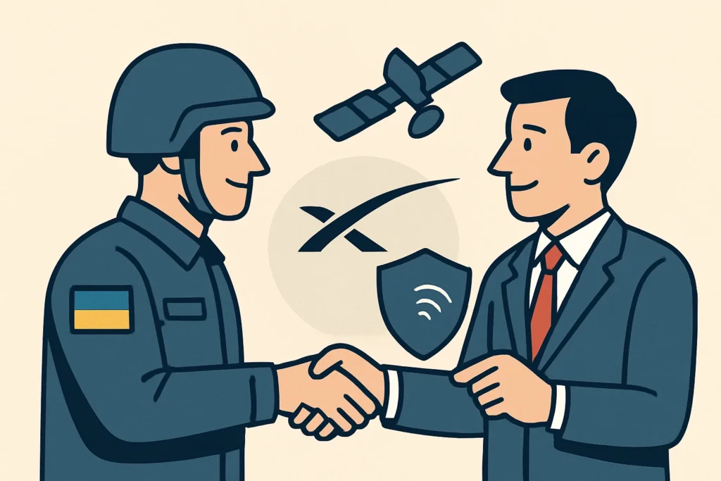 Ukrayina Domovlyayetsya Pro Pidtrymku Starlink Ta Pidgotovku Vijskovyh U Ramkah Jef