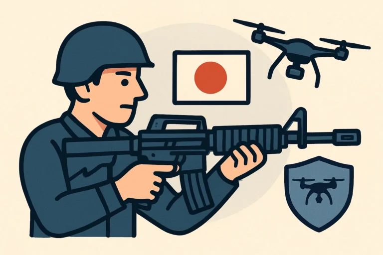 Yaponiya Prydbaye Italijski Napivavtomatychni Antydronovi Rushnyczi M4 Ai Drone Guardian