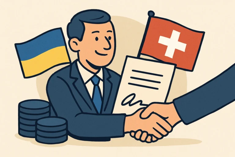 Ukrayina I Shvejczariya Pidpysaly Ugodu Pro Pryamyj Obmin Finansovoyu Rozvidinformacziyeyu